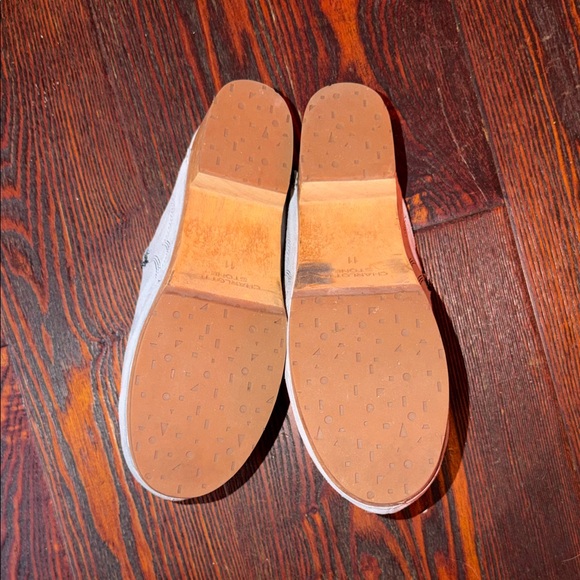 Charlotte Stone Light Blue Embroidered Rios Suede Clogs - Picture 5 of 6